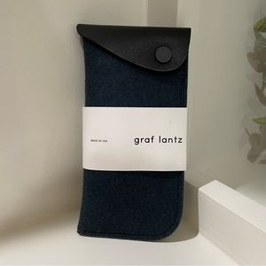 [graf lantz] Anzen Eyeglass Case • Steel / Black